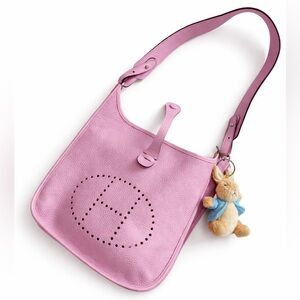 Hermès Evelyne TPM in Mauve Sylvestre Clemence with Palladium Hardware, Z Stamp